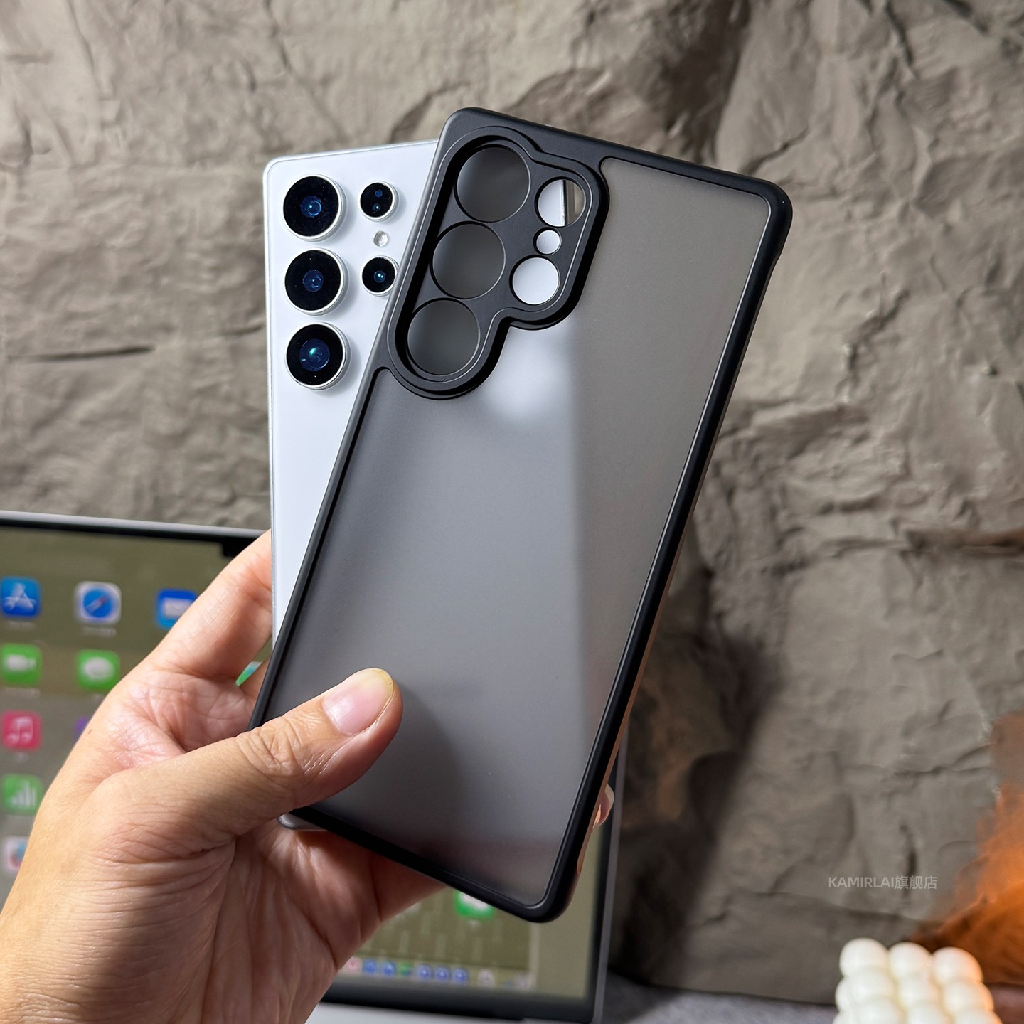 【好物推荐，高品质精孔】轻奢肤感磨砂亚克力适用三星s25Ultra手机壳s24+全包s23FE新款s21plus男潮Edge防摔