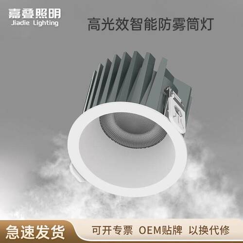 嵌入式led筒灯家用客厅窄边天花无主灯75开孔厨房卫生间防雾射灯