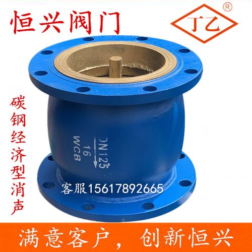 HC41X-16法兰消声止回阀 单向逆止阀DN40 50 65 80 100 150 200