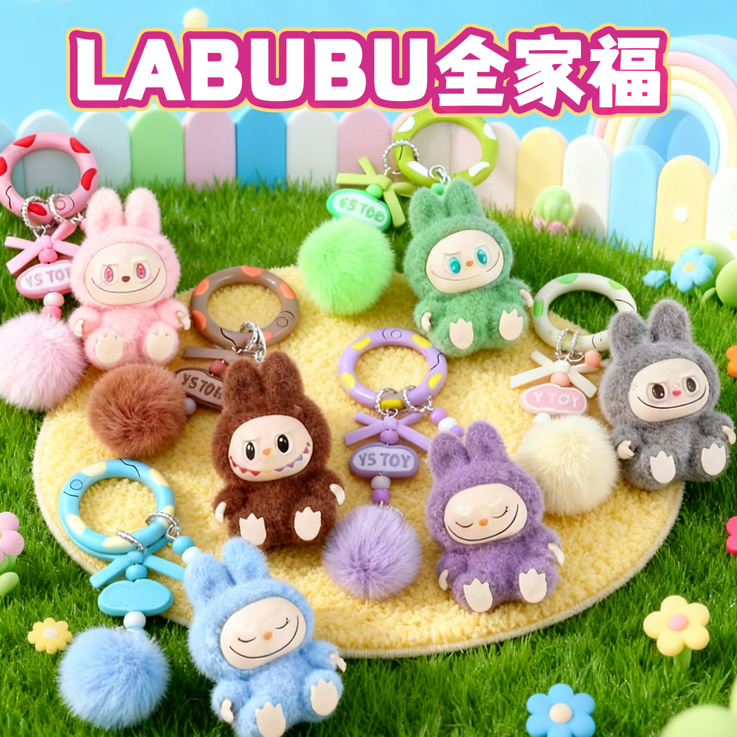 拉布布钥匙扣送闺蜜女朋友labubu