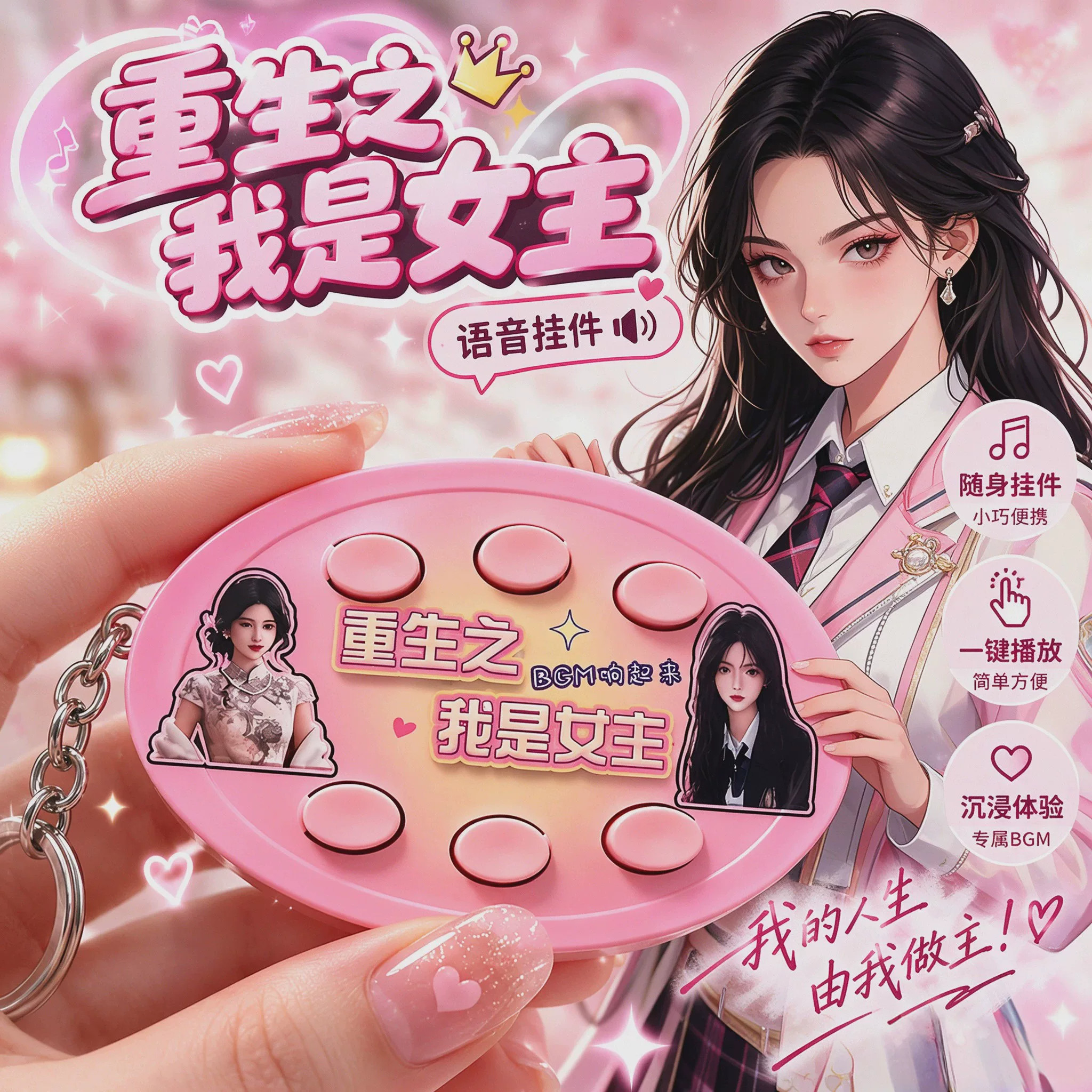 重生之我是女主语音挂件我是男主图片