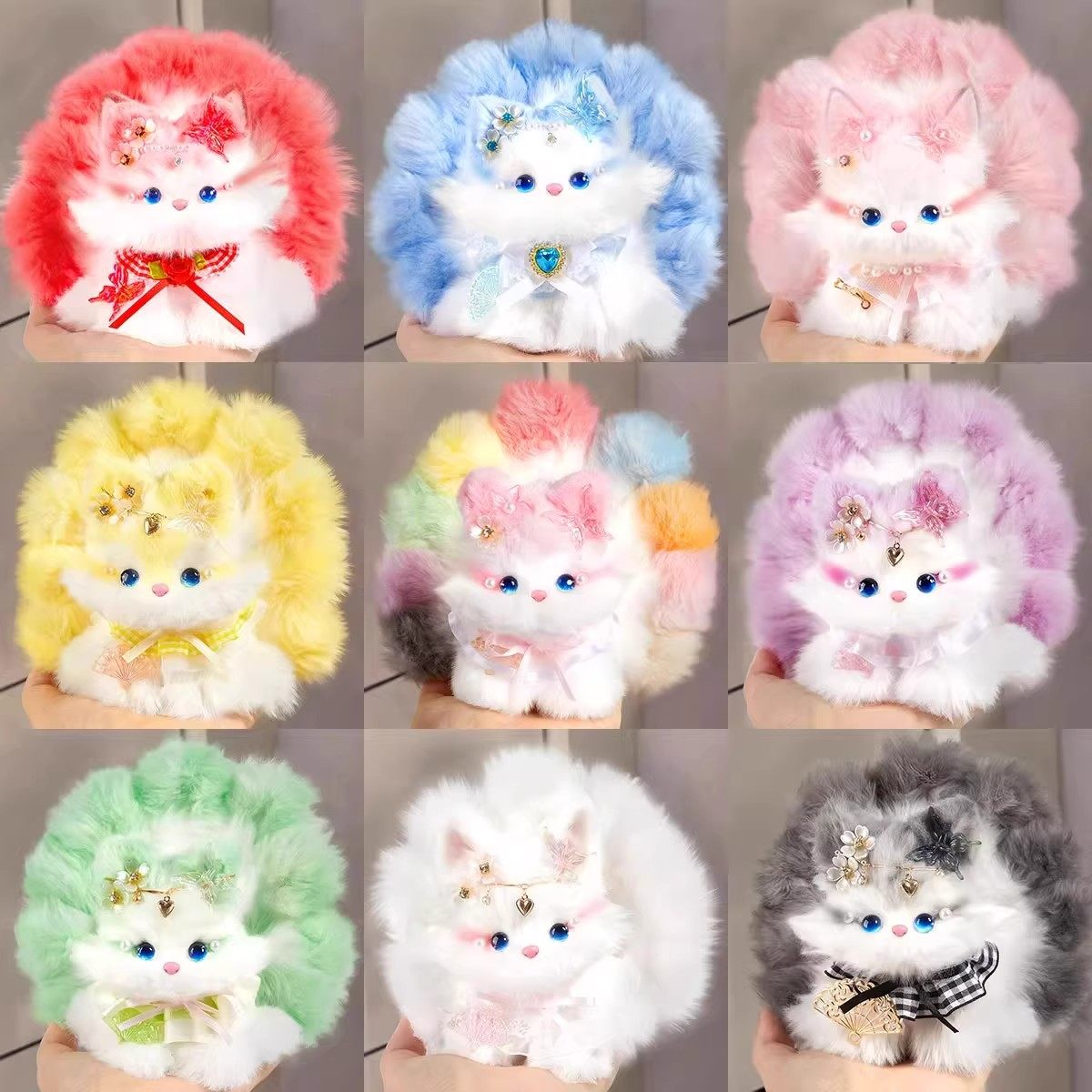 纯手工扭扭棒九尾狐diy材料包3-6益智可爱毛绒女孩儿童玩具送礼