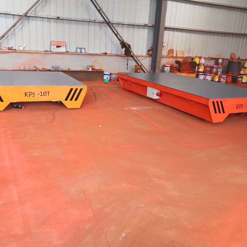 360度旋转地平车蓄电池10吨20吨工业车间无轨平板车电动地平车