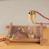 可以打开装 小瓶子符管吊坠男女士儿童挂脖子空瓶小饰品挂件 东西