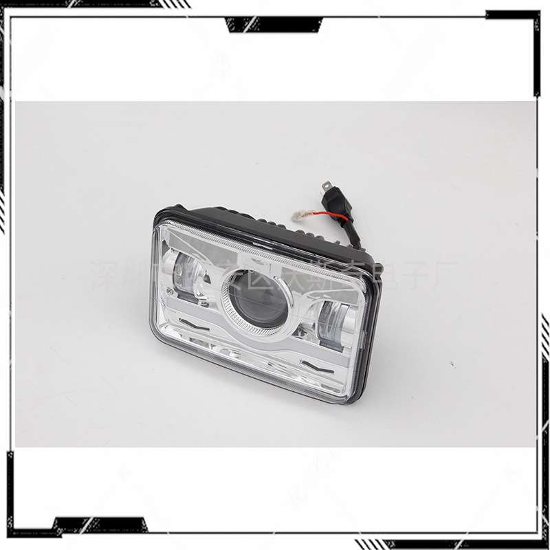 适用于吉普方灯卡车4x6寸LED前大灯卡车5寸方形带日行汽车大灯