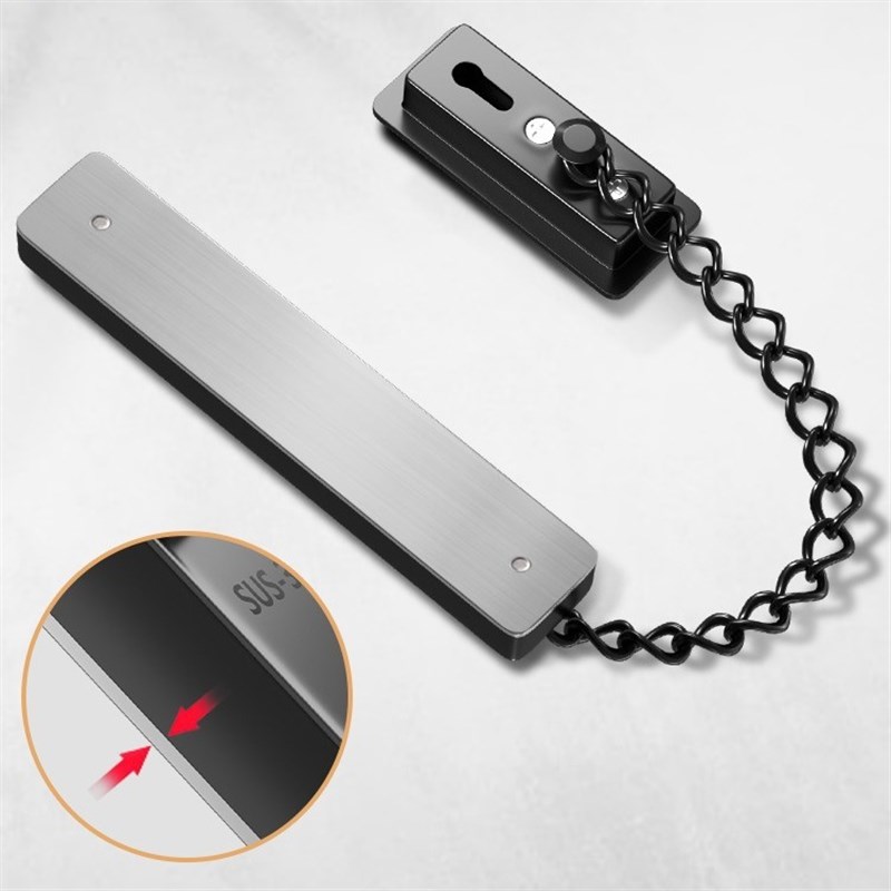 防盗链门链门栓门内反锁扣门锁卡扣酒店房门安全链免打.孔阻门神