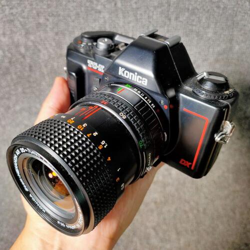 柯尼卡Konica TC-X机械古董相机胶卷胶片单反相机功能Ok变焦镜头