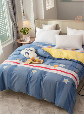 被罩150x200纯棉简约现代男生 被套单件两米乘2米3220x2Y40cm潮流