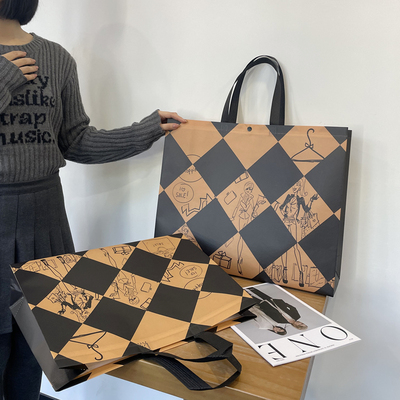 大容量服装店不织布手提袋定制防水加厚购物礼品环保广告包装袋子