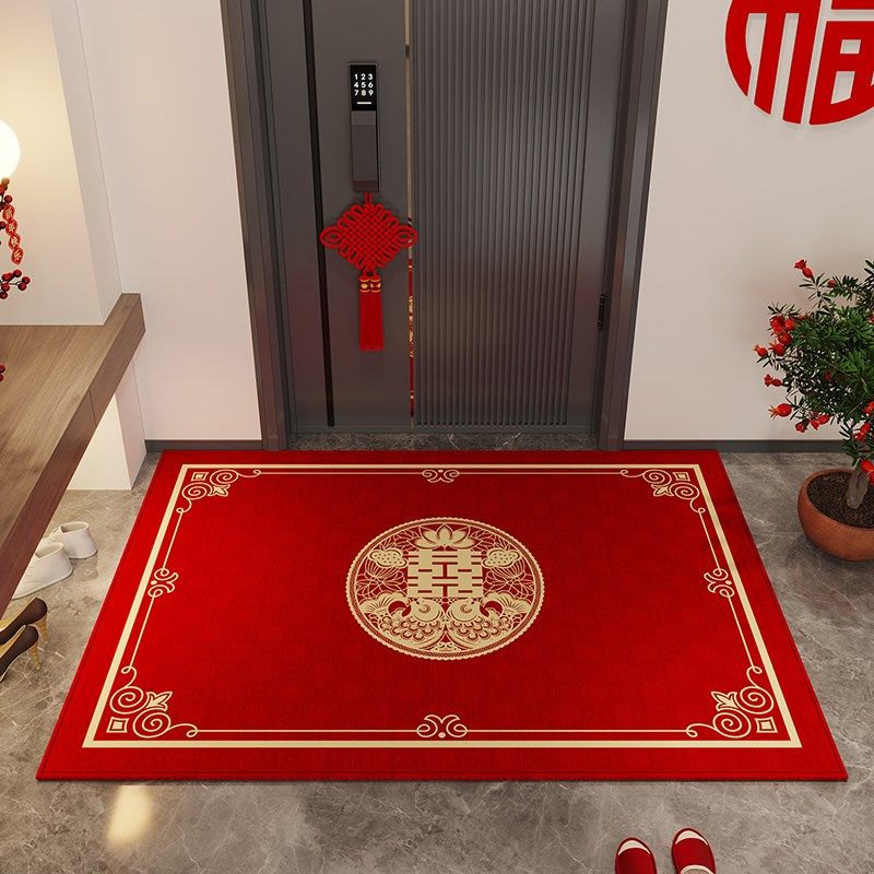 喜庆结婚红地毯高级感进t门地垫入户门垫可裁剪大门口玄关脚垫,居家布艺,入户地垫,淘宝优惠券,粉丝福利购,淘宝优惠卷