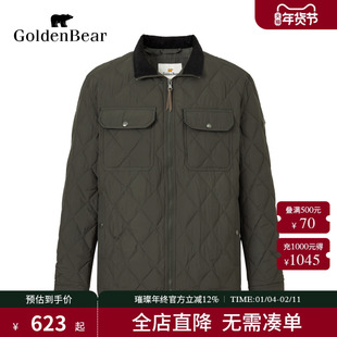 【90鸭绒】GOLDEN BEAR/金熊 冬季新款男装上衣中厚款羽绒服