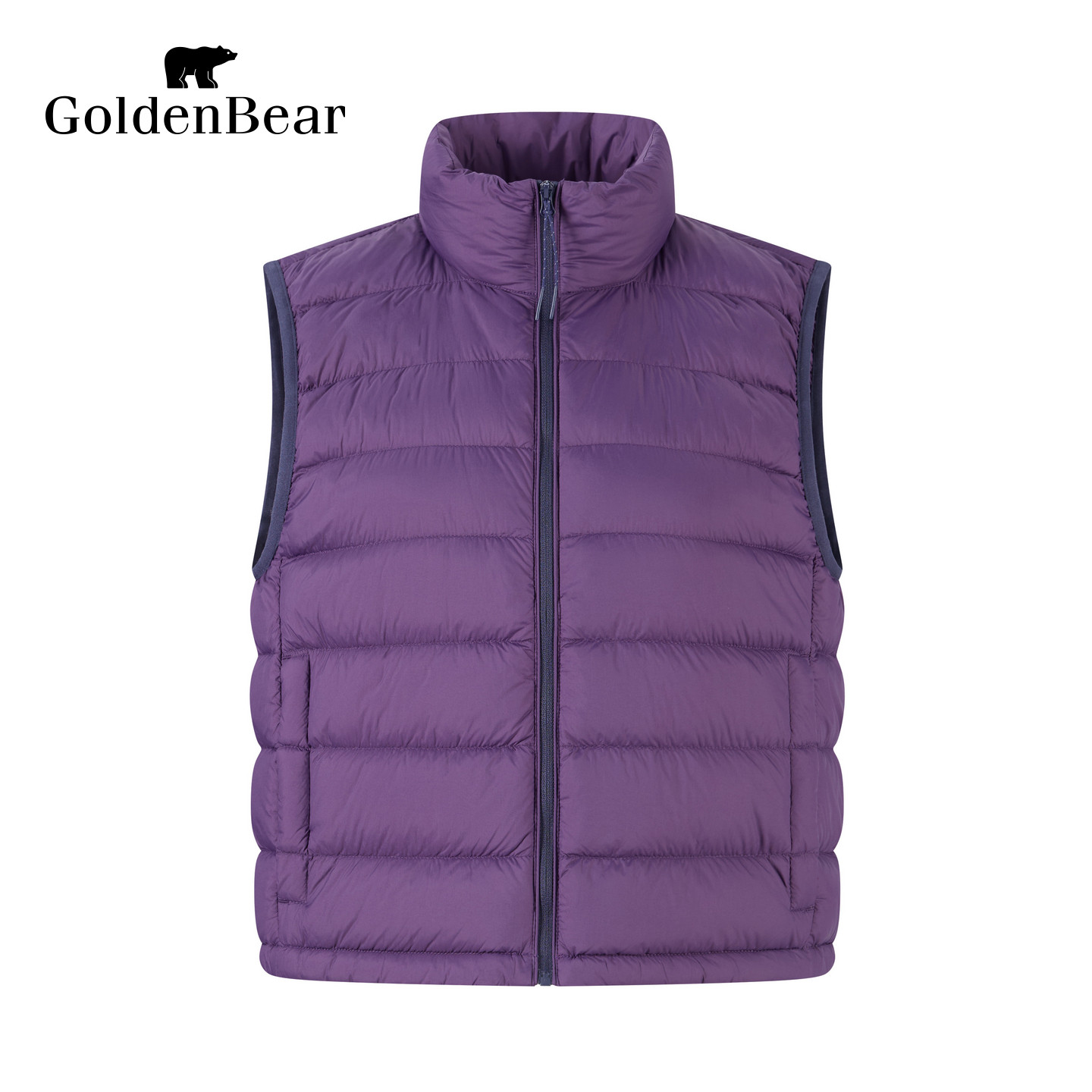 【90鸭绒】GOLDEN BEAR/金熊26秋冬新品女士立领薄款排骨羽绒马夹