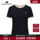 撞色微弹 短袖 GOLDEN 金熊 显瘦女装 BEAR 2025夏季 圆领T恤上衣