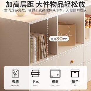 床边置物架落地墙边小窄柜床尾长条柜子带抽屉家用卧室收纳储物柜