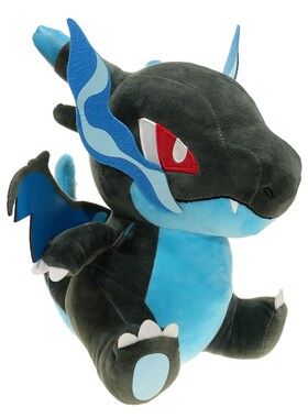 19cmQ版XY版喷n火娃百万进化大头黄色蓝色喷火龙 公绒毛仔玩具龙