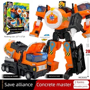 卡宝车神a营救卡盟螺旋具使玩信皮卡陀螺变形车联宝机器人