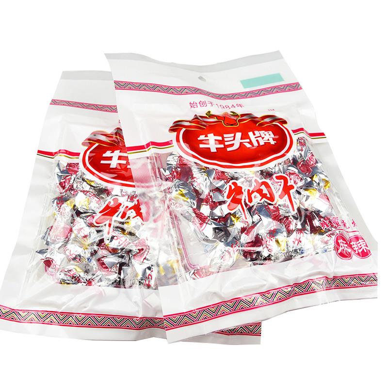 新日期包邮 贵州特产牛头牌牛肉粒196克麻辣味颗粒
