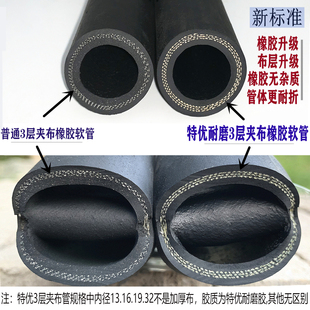 黑色耐压耐热高压高温耐磨防冻弹性蒸汽尼龙橡胶管黑胶管水管软管