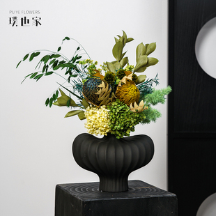 [午后]高级感永生花干花束真花真叶家居软装花艺装饰摆件商店美陈