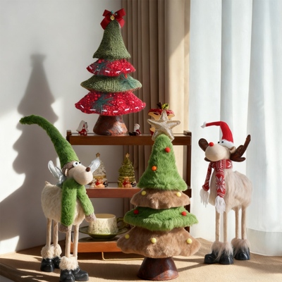 2026新款圣诞树毛绒摆件