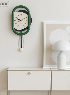 EMITDOOG2025新款网红钟表家用客厅现代简约创意挂钟餐厅时钟挂墙