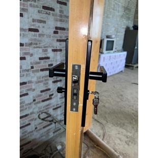 换锁 门锁家用通用型卧室内房间锁木门把手柄锁具卫生间免打孔老式