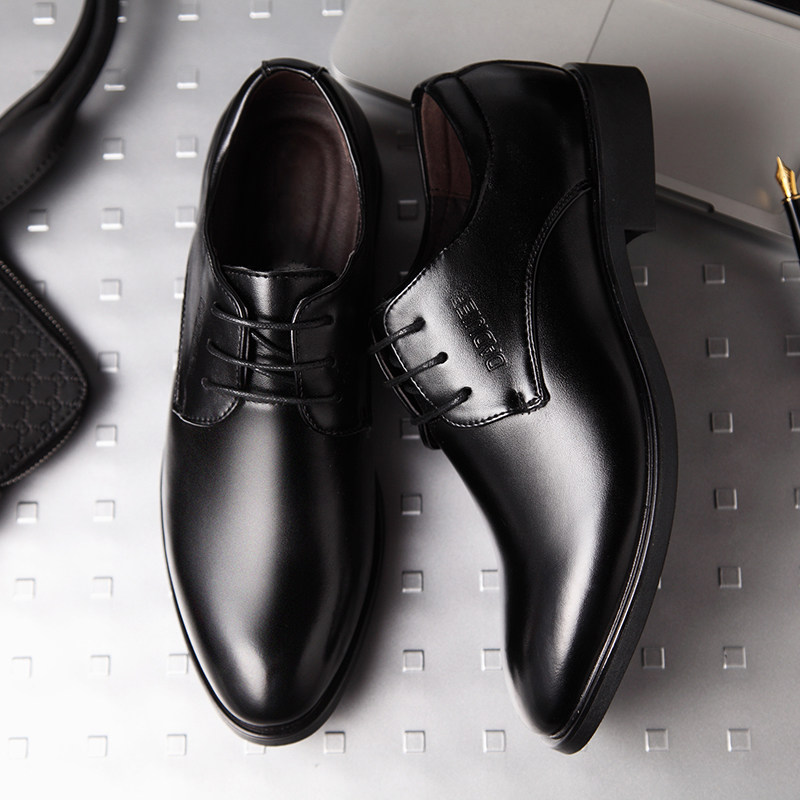 商务正装内增高皮鞋男8cm 秋季英伦尖头男鞋韩版休W闲系带新郎婚,流行男鞋,正装皮鞋,淘宝优惠券,粉丝福利购,淘宝优惠卷