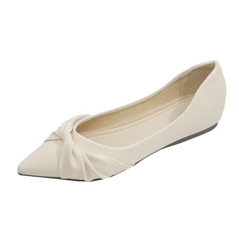 单鞋女平底鞋2024春秋新款百搭浅口F豆豆鞋软底软皮时尚尖头女鞋,女鞋,浅口单鞋,淘宝优惠券,粉丝福利购,淘宝优惠卷