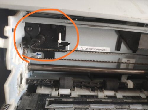爱普生LQ730K 735 630 635 KII 打印机黑色R齿轮组 色带驱动轴配