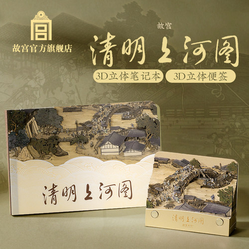 故宫官方店清明上河图立体笔记本