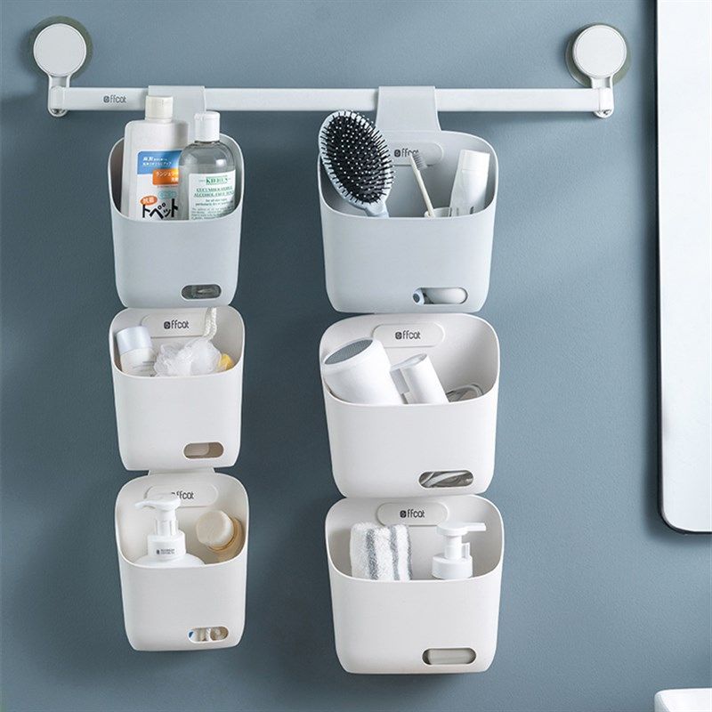 收纳吊篮浴室卫生间墙上小挂篮壁挂式收纳篮沥水镂空大号小号厨房