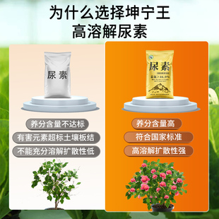 尿素肥料蔬菜用速效氮肥化肥复合肥种花卉果树养花盆栽通用型花肥