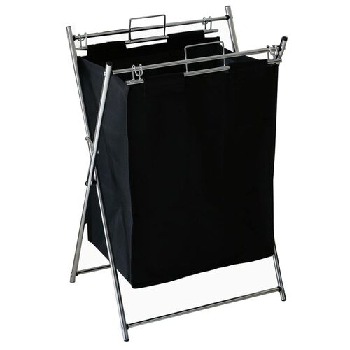 折叠大号高档加厚帆布脏衣篮脏衣篓洗衣篮脏衣服收纳筐篮黑白色