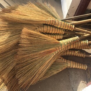 扫帚 家用 扫帚农村金丝高粱苗手工制作老式扫把室内清洁苕帚不沾