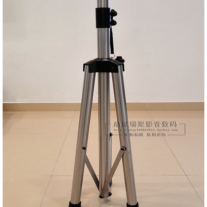 全金属音箱支架音响三脚架落地舞台音箱三角架追光灯架银白色