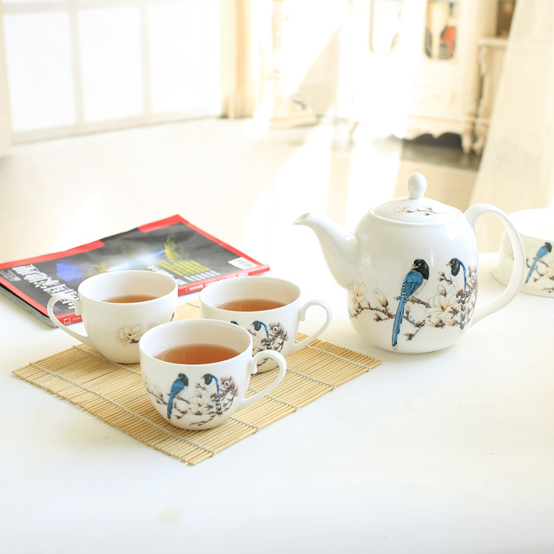 茶具套装现代简约客厅工夫茶具家用骨瓷泡茶茶道整Y套茶具小托盘