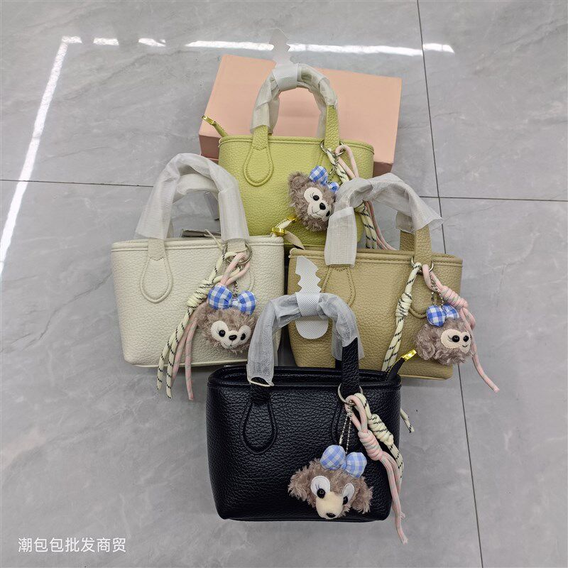 小众设计高级感手提l包包女式2025新款夏天单肩斜跨水桶包轻便小