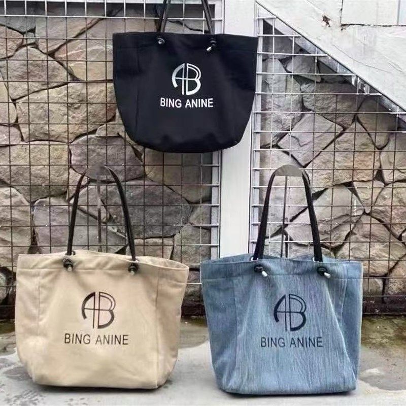 大容量帆布购物袋大包包女2025新款松弛感百搭牛仔V通勤旅行单肩,箱包皮具/热销女包/男包,时尚帆布包,淘宝优惠券,粉丝福利购,淘宝优惠卷