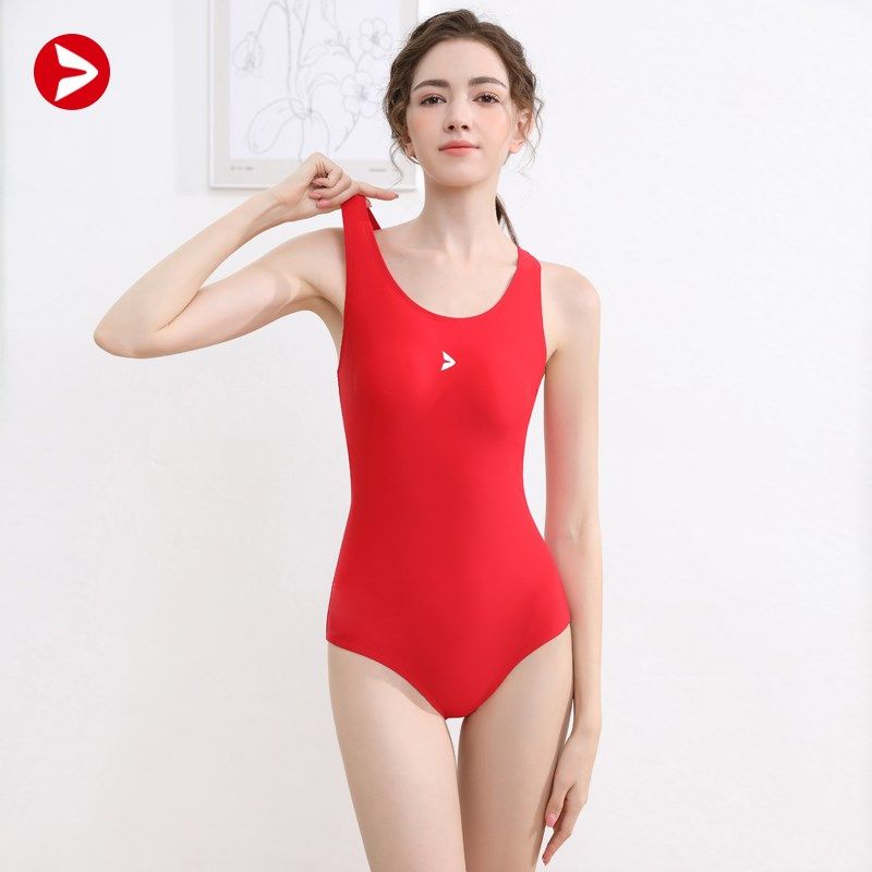 红色游泳a衣女士训练三角连体比赛竞速泳衣女游泳馆带胸垫,运动/瑜伽/健身/球迷用品,连体泳衣,淘宝优惠券,粉丝福利购,淘宝优惠卷