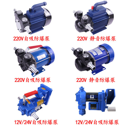 220V防爆汽油泵抽油泵倒油泵12V24V220VM防爆汽油柴油抽油泵导油