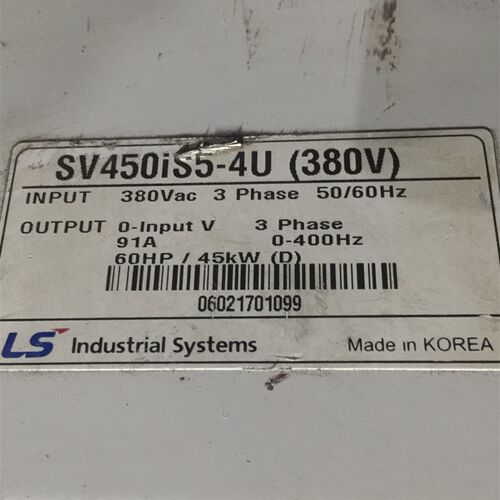 LS/LG变频器 IS5 45KW 380xV SV450IS5-4U(380V) 成色漂亮 有质保