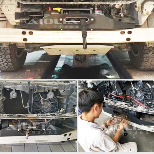 陆巡LC200电动绞盘1r2v越野车改装兰德酷路泽车载自救内置绞盘托