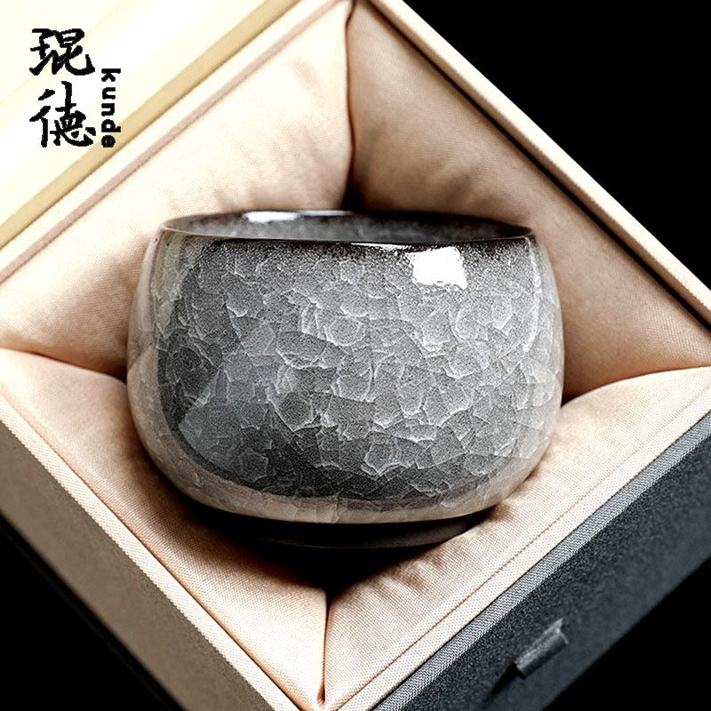 茶杯个人c专用高档男士喝茶主人杯茶具杯子单杯陶瓷品茗杯礼盒装