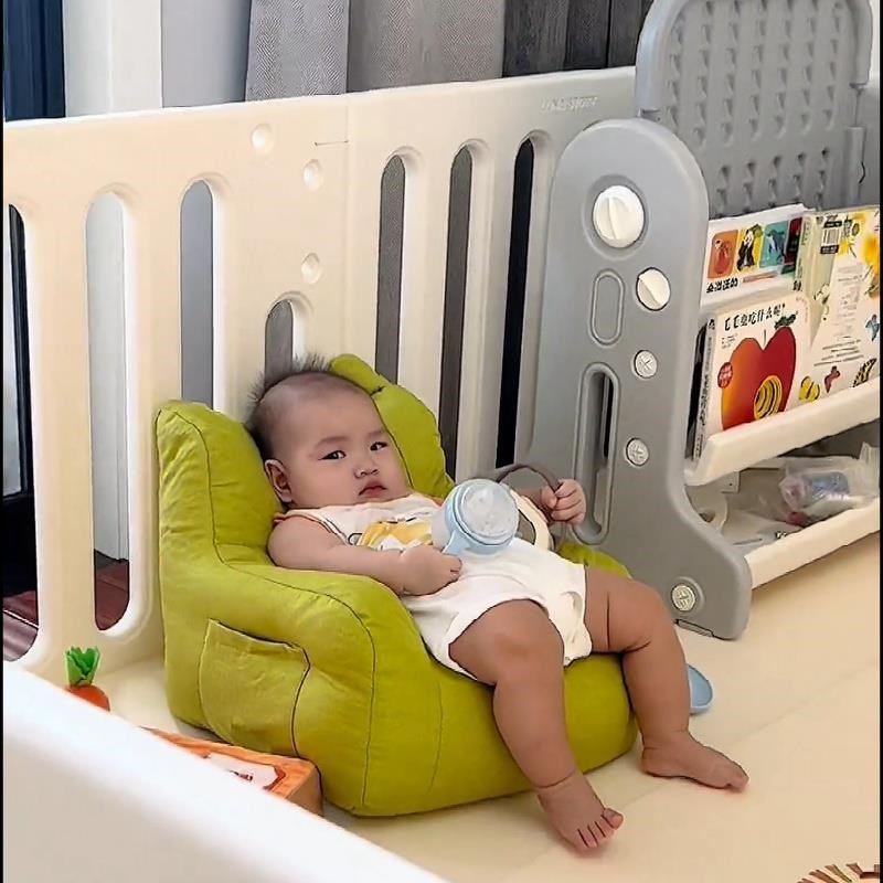小月龄一岁宝宝沙k发椅可坐可躺婴儿可爱小凳子靠背椅卡通儿童沙