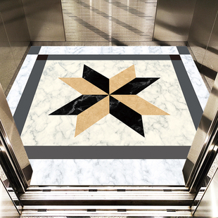 PVC电梯地胶i电梯地垫耐磨防水塑胶地毯轿厢地板物业酒店图案定制