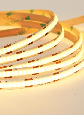 已接入米家智能三色cob灯带无极调光无主灯线性客厅悬浮吊顶灯条