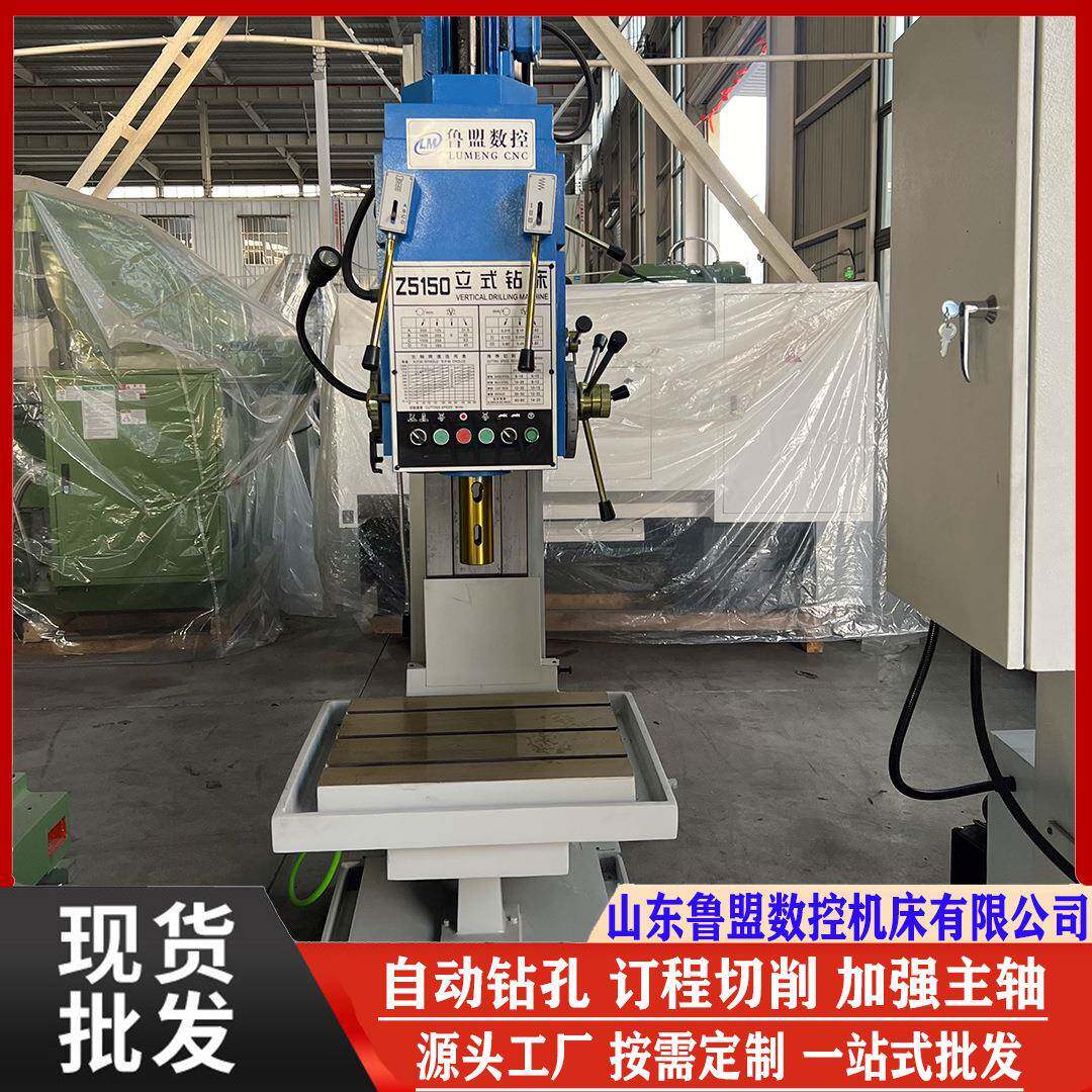 鲁盟销售Z5150B立式钻床深度钻孔自动进刀Z5150A立钻