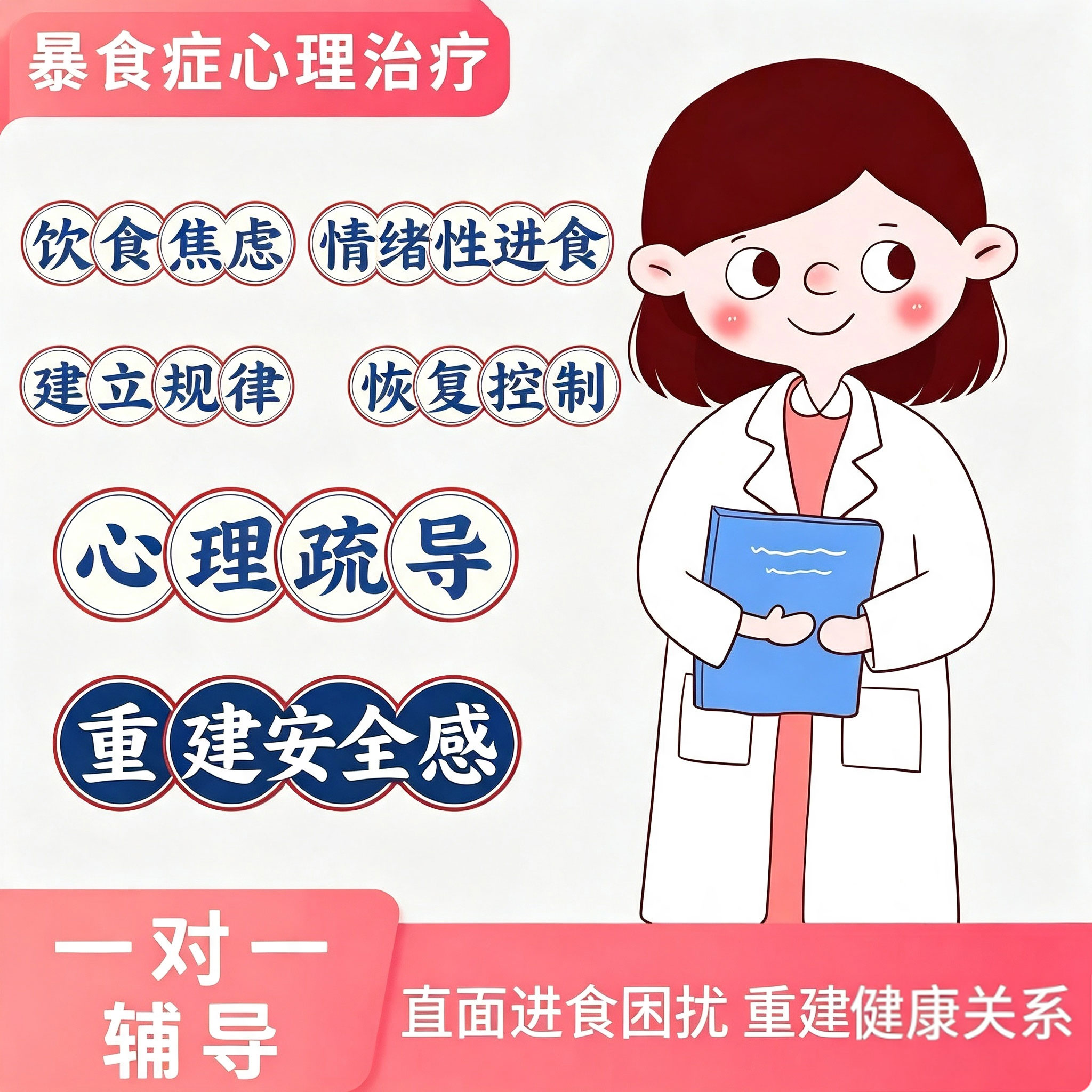 心理咨询服务减肥暴食症治疗情绪性进食心理医生线网上一对一疏导