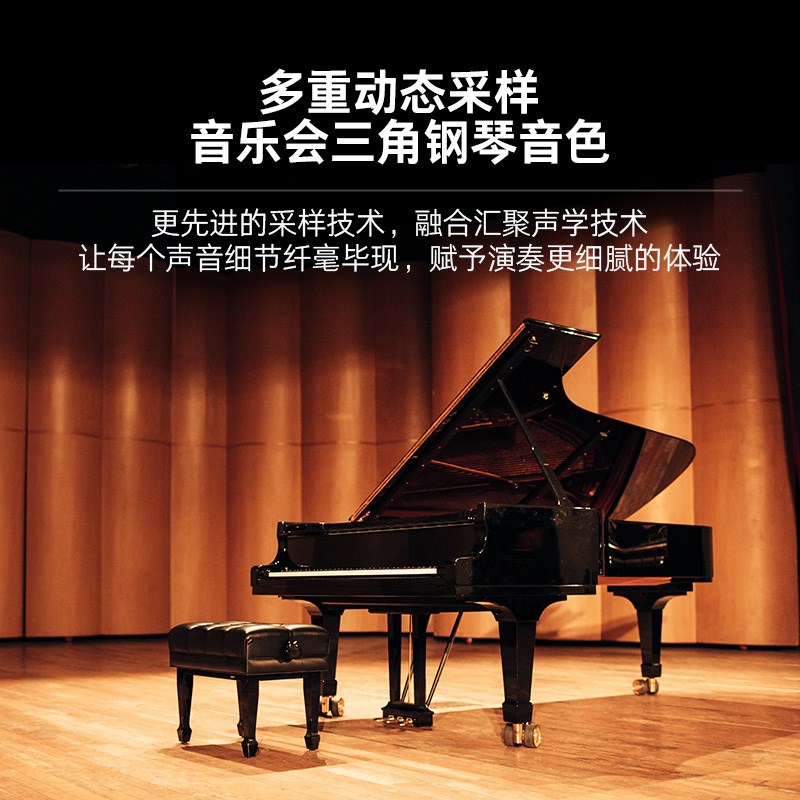 特伦斯V50可折叠电钢琴88键盘便携式初学者家用幼师电子