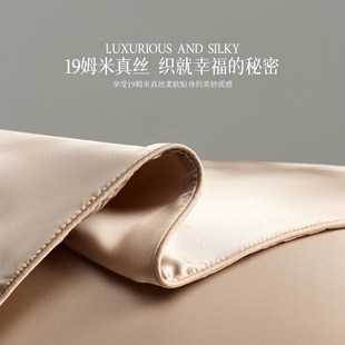 真丝枕巾夏季 6A桑蚕丝枕套2025年新款 纯色丝绸天丝枕头套48x74cm